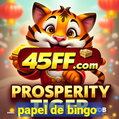 papel de bingo